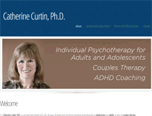 Tablet Screenshot of catherinecurtinphd.com